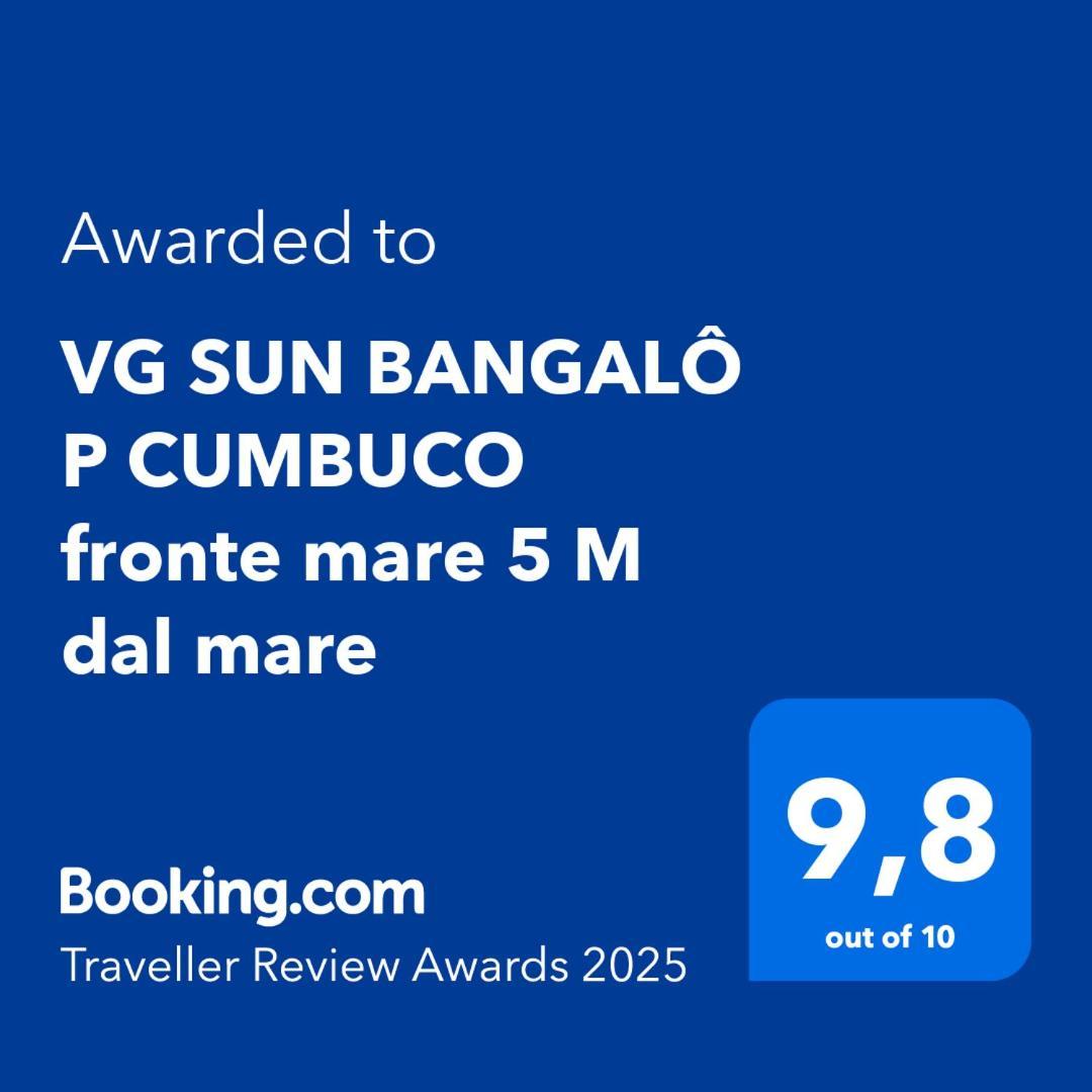 Апартаменты Vg Sun Bangalo P Cumbuco Fronte Mare 5 M Dal Mare Экстерьер фото
